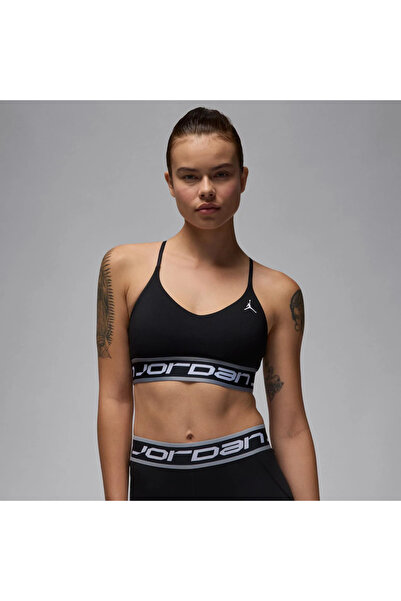 Nike Jordan Sport Indy Logo Bra Kadın Siyah Sporcu Sütyeni