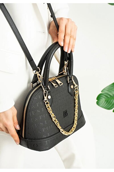 Just Polo Women's Embossed Chain Embossed Patterned Cotton Woven Strap Vegan ...