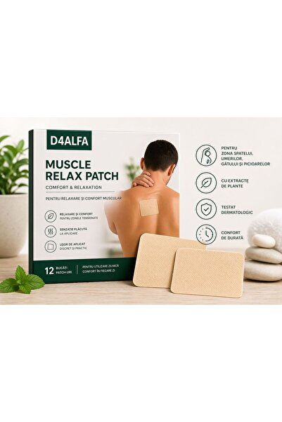 D4ALFA Επίθεμα Χαλάρωσης Μυών D4ALFA, 12 τεμάχια – Άνεση & Καθημερινή Χαλάρωση