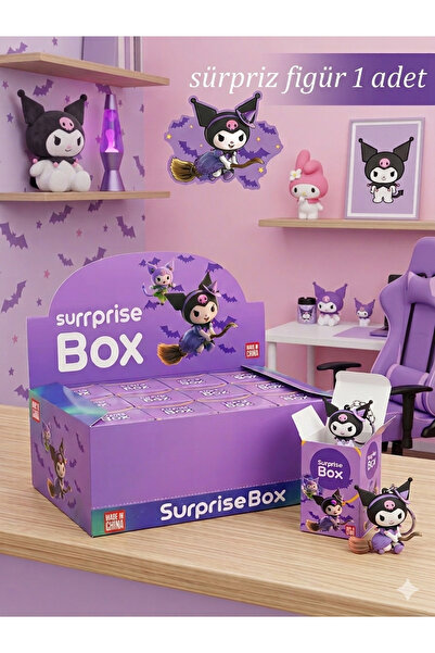 HEDİYEVİM Büyük Boy kuromi Hediyelik Figür Paket kuromi Hediyelik Paket 1 Adet
