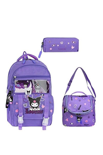 KY Girl Romi Primary School Orthopedic 3-Piece Set with Pen Holder, Foil-Line...