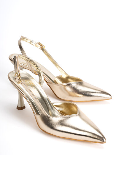 Melvoria Γυναικεία κομψά παπούτσια με μυτερή μύτη, ανοιχτή πλάτη, αγκράφα και...