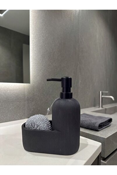 LAVORA Liquid Soap Dispenser with Sponge Holder (16 cm Width, 20 cm Length)