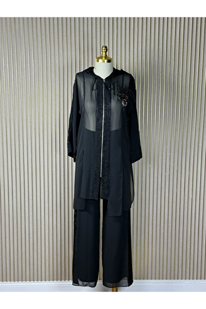 my312 - Hooded Chiffon Set-1628