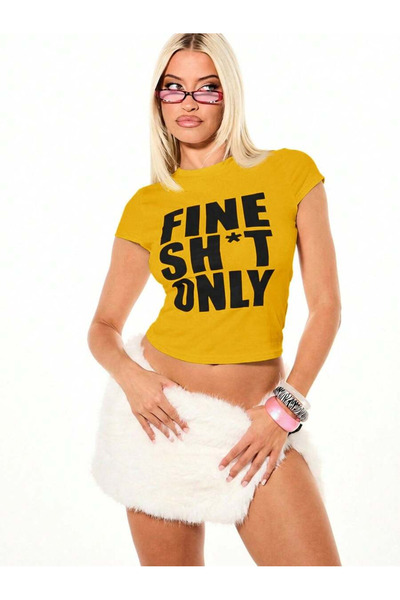 OVER HEAD Tricou Bayb cu imprimeu fin pentru femei