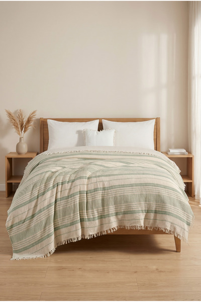 Shopyteks Κουβέρτα τηλεόρασης πολλαπλών χρήσεων 100% βαμβακερή 4 στρώσεων μου...