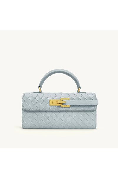 FA.accessories Women's Top Handle Bag - Luxurious Blue Textile (No Returns or...