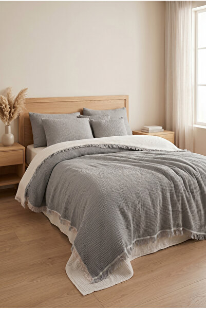 Shopyteks Κουβέρτα τηλεόρασης πολλαπλών χρήσεων 100% βαμβακερή 4 στρώσεων μου...