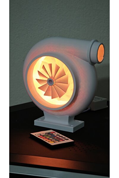 Morfem3D Turbo Glow Tasarımlı Masaüstü LED Aydınlatma | RGB Uzaktan Kumandalı...