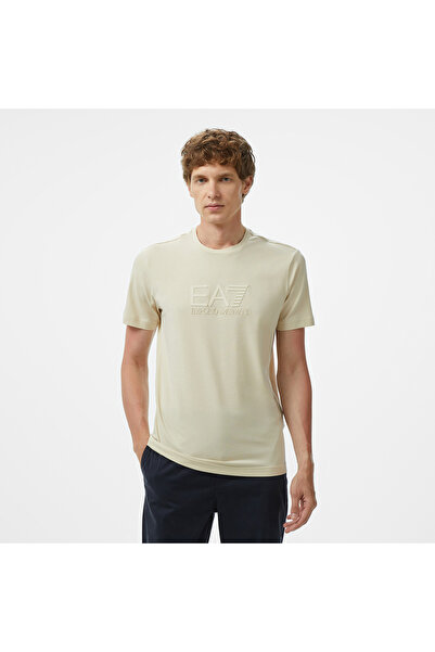 EA7 Erkek Açık Bej T-Shirt