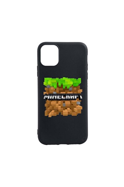 bestcase Husa Silicon Compatibila cu Apple iPhone 13 Pro, Minecraft, rezisten...