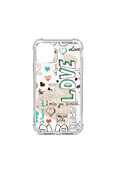 bestcase Husa Αντικραδασμική Σιλικόνη Συμβατή με Apple iPhone 12, Love, Προστ...