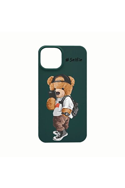 bestcase Husa Silicon, Compatibila Cu Apple iPhone 14 Plus, Selfie Teddy Bear...