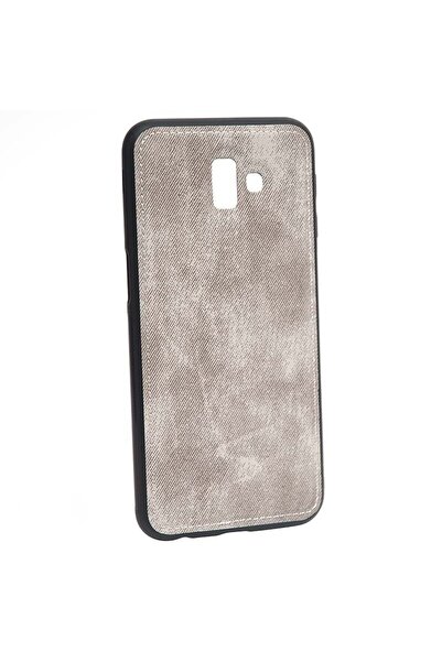 bestcase Husa de protectie pentru Samsung Galaxy J6 Plus, Denim Jeans Grey, a...