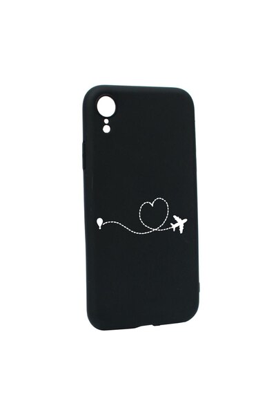 bestcase Θήκη σιλικόνης συμβατή με Apple iPhone XR, Αγαπώ να ταξιδεύω, ανθεκτ...