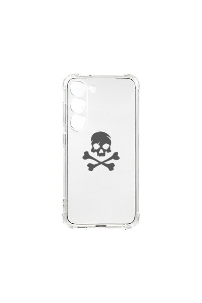 bestcase Husa Anti Shock 1.5MM, compatibilă cu Samsung Galaxy S23 Plus, Skull...