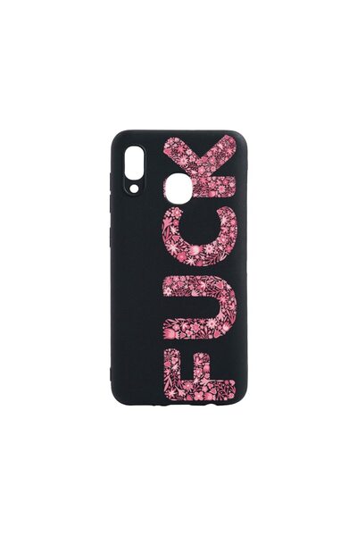 bestcase Λεπτή Θήκη Σιλικόνης 0.8MM, Συμβατή με Samsung Galaxy A40, FCK, Ανθε...