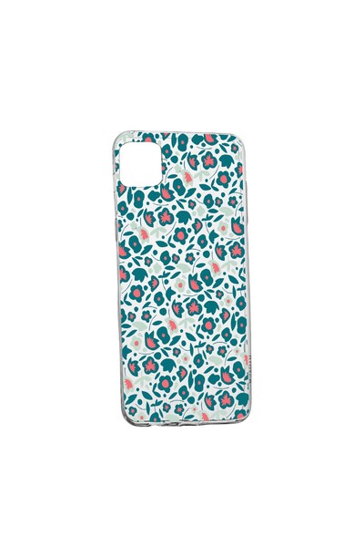 bestcase Θήκη Σιλικόνης με Σχέδιο Πράσινων Λουλουδιών, Συμβατή με Samsung Gal...