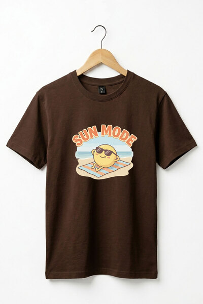 onsrawear Tricou unisex de vacanță, cu model soare, în mod sun-mode, pe plajă...