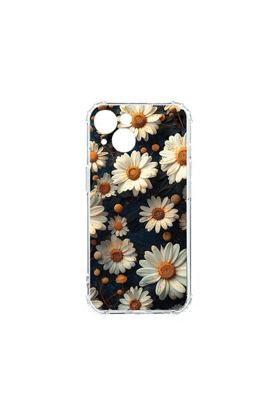 bestcase Husa Anti Shock 1.5MM, compatibilă cu Apple iPhone 14, 3D Daisy, Teh...