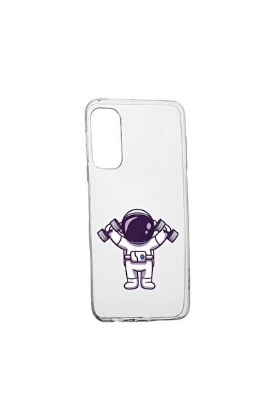 bestcase Θήκη σιλικόνης συμβατή με Samsung Galaxy S21 Ultra, Astronaut Gym, α...
