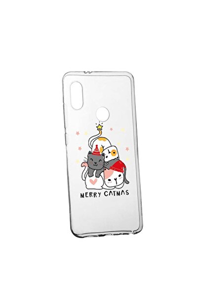 bestcase Husa Silicon Compatibila Cu Huawei Y7 2019, Merry Catmas, rezistenta...