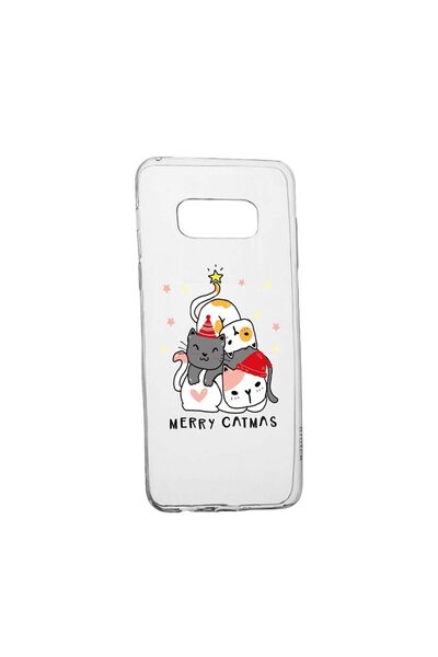 bestcase Θήκη σιλικόνης συμβατή με Samsung Galaxy S8, Merry Catmas, ανθεκτική...