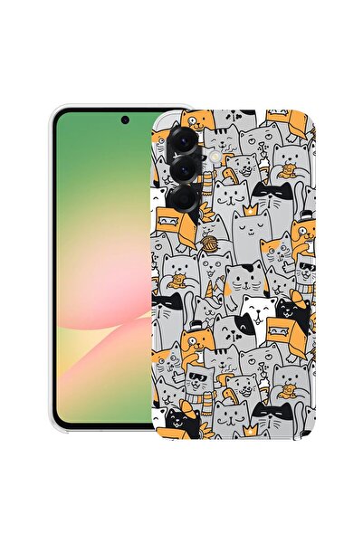 bestcase Θήκη για Samsung Galaxy S25 FE με σχέδιο γάτας, Διαφανής Λεπτή Σιλικ...