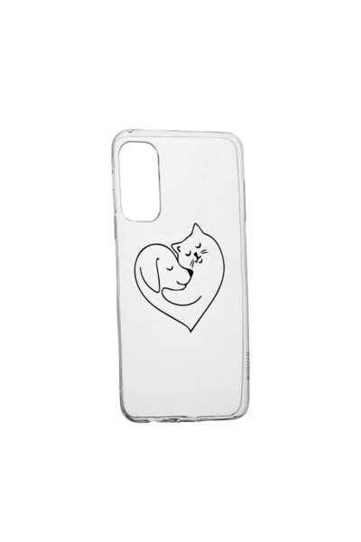 bestcase Θήκη σιλικόνης συμβατή με Samsung Galaxy A03s, Σχέδιο Αγάπη Σκύλου κ...