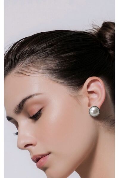 Monalisa Home Heart Figured Evil Eye Beaded Steel Earrings
