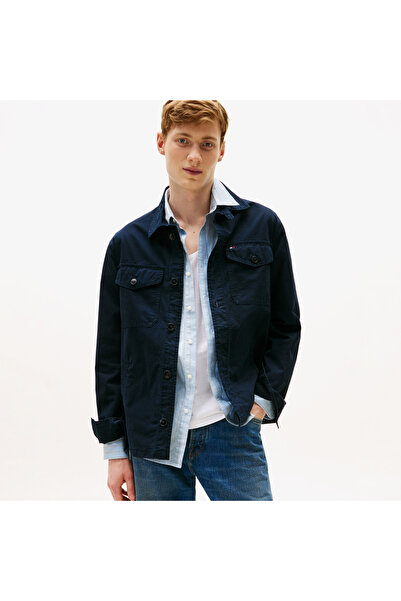 Tommy Hilfiger Cotton Twill Erkek Lacivert Ceket