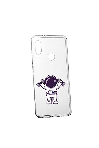 bestcase Husa Silicon Compatibila Cu Huawei P20 Lite, Astronaut Gym, rezisten...