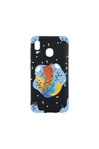 bestcase Λεπτή Θήκη Σιλικόνης 0.8MM, Συμβατή με Samsung Galaxy A40, Flowers F...