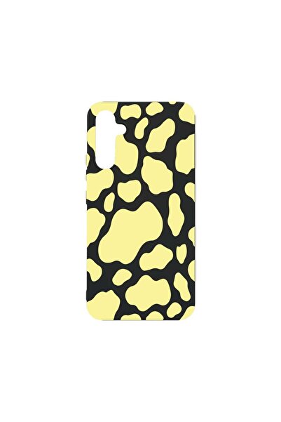 bestcase Θήκη, Συμβατή με Samsung Galaxy A34, Κίτρινη Αγελάδα, Λεπτή 0.8 χιλι...