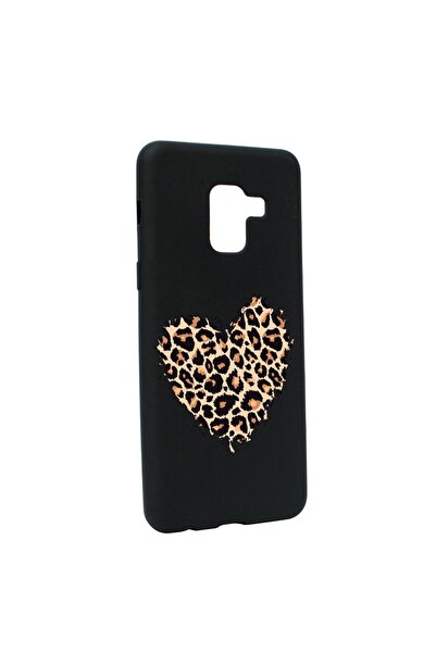 bestcase Θήκη σιλικόνης συμβατή με Samsung Galaxy A5 2018, Σχέδιο Καρδιά Λεοπ...