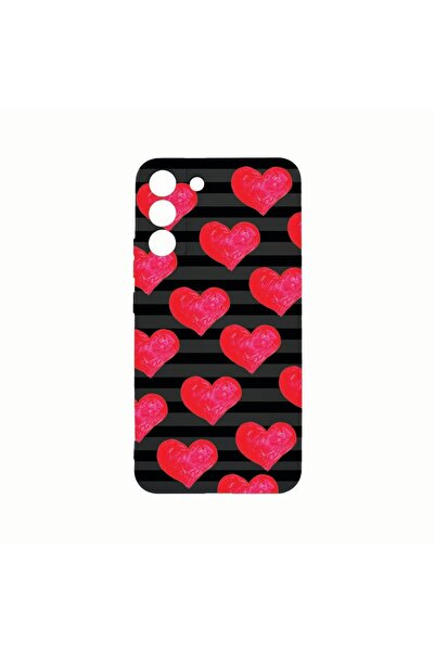 bestcase Θήκη σιλικόνης, Συμβατή με Samsung Galaxy S21, με σχέδιο καρδιές, Αν...