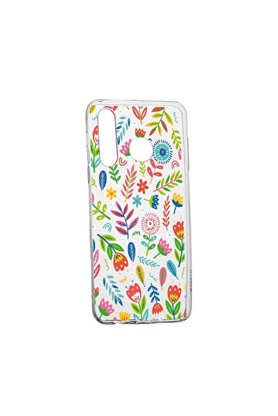 bestcase Θήκη σιλικόνης συμβατή με Samsung Galaxy A21, Χαρούμενα Λουλούδια, α...