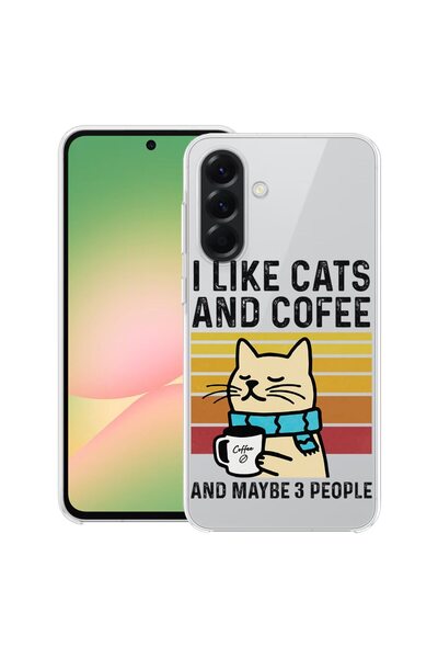 bestcase Θήκη για Samsung Galaxy A17 5G με σχέδιο Γάτες και Καφέ, Διαφανής Λε...