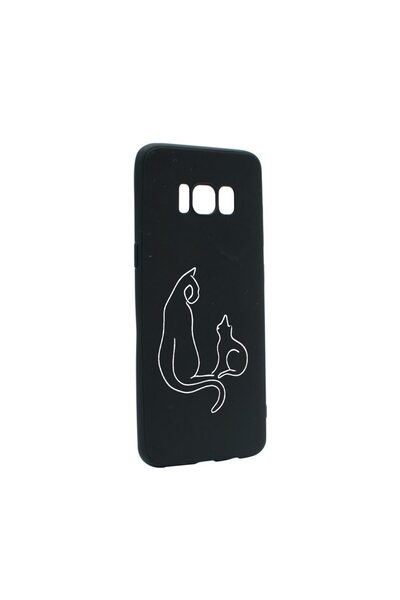 bestcase Θήκη σιλικόνης συμβατή με Samsung Galaxy S8, Αφηρημένη Γάτα, ανθεκτι...