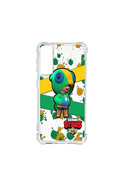 bestcase Αντικραδασμική Θήκη, Συμβατή με Samsung Galaxy S21, Brawl Stars Leon...
