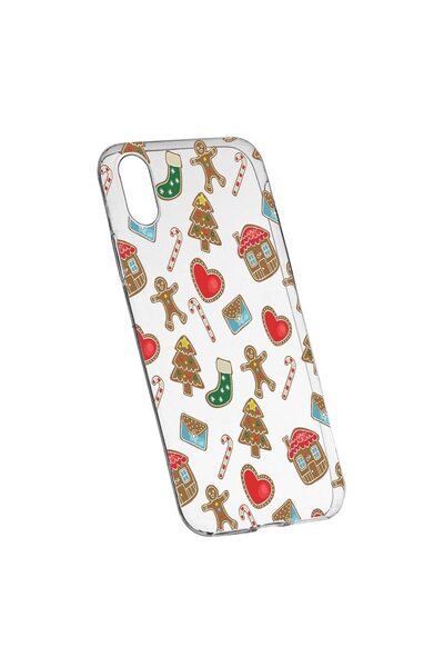 bestcase Коледен защитен калъф, Коледни сладкиши за Apple iPhone XS Max, усто...