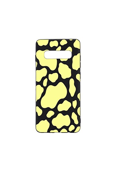 bestcase Θήκη σιλικόνης συμβατή με Samsung Galaxy S10 Plus, Κίτρινη Αγελάδα, ...