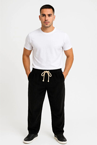 Wear Up Ανδρικό παντελόνι Buggy με κοτλέ βελούδινες τσέπες oversized Άνετο κο...