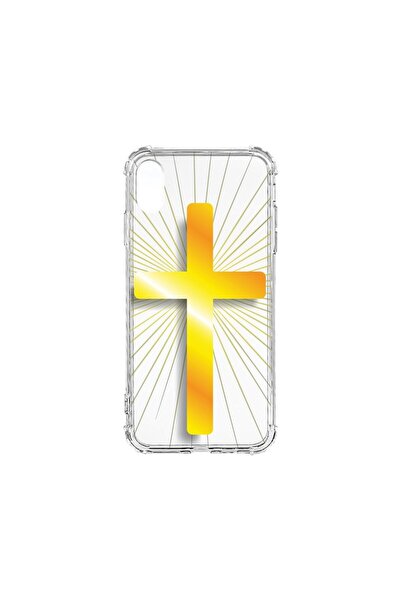 bestcase Husa Anti Shock 1.5MM, compatibilă cu Apple iPhone XR, Golden Cross,...