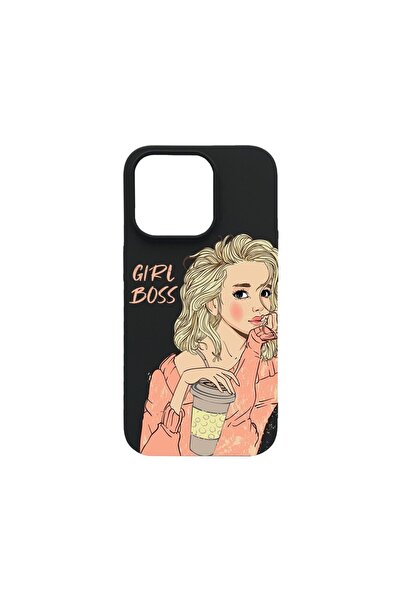 bestcase Λεπτή Θήκη Σιλικόνης 0.8MM, Συμβατή με Apple iPhone 14 Pro, Girl Bos...
