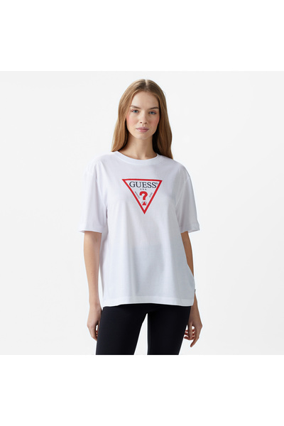 Guess Iconic Organic Cotton Women's White T-Shirt