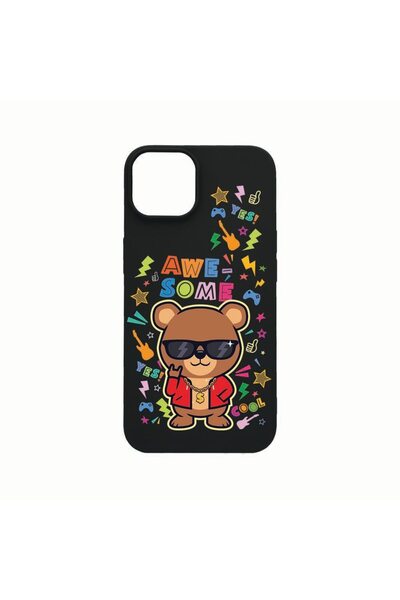 bestcase Husa Silicon, Compatibila Cu Apple iPhone 14 Plus, Awesome Teddy Bea...