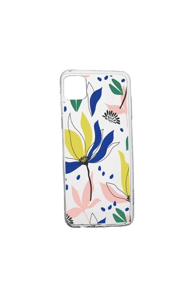 bestcase Θήκη σιλικόνης συμβατή με Apple iPhone 12 Mini, με σχέδιο λουλουδιών...