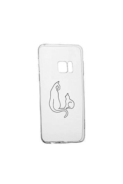 bestcase Θήκη σιλικόνης συμβατή με Samsung Galaxy S6, Αφηρημένη Γάτα, ανθεκτι...