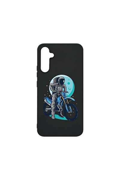 bestcase Θήκη, Συμβατή με Samsung Galaxy A34, Αστροναύτης Μοτοσικλετιστής, Λε...